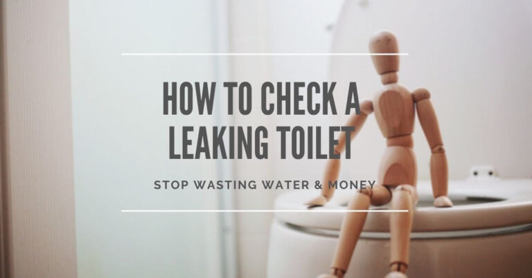 How to check a leaking toilet