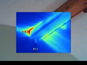 Air leak from attic Air leak from attic