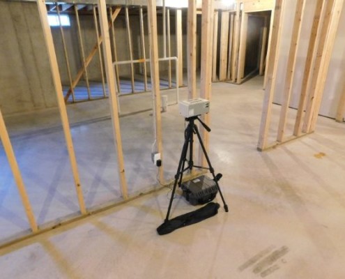 Radon Test in Progress
