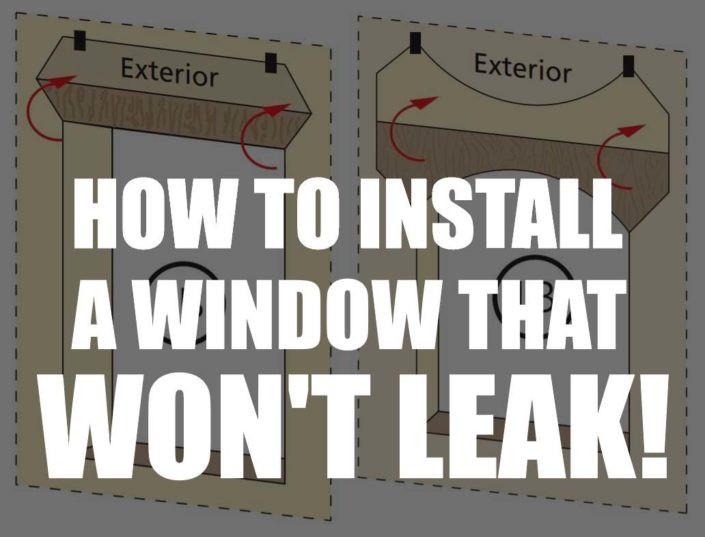 how to install a window that wont leak how to install a window that wont leak