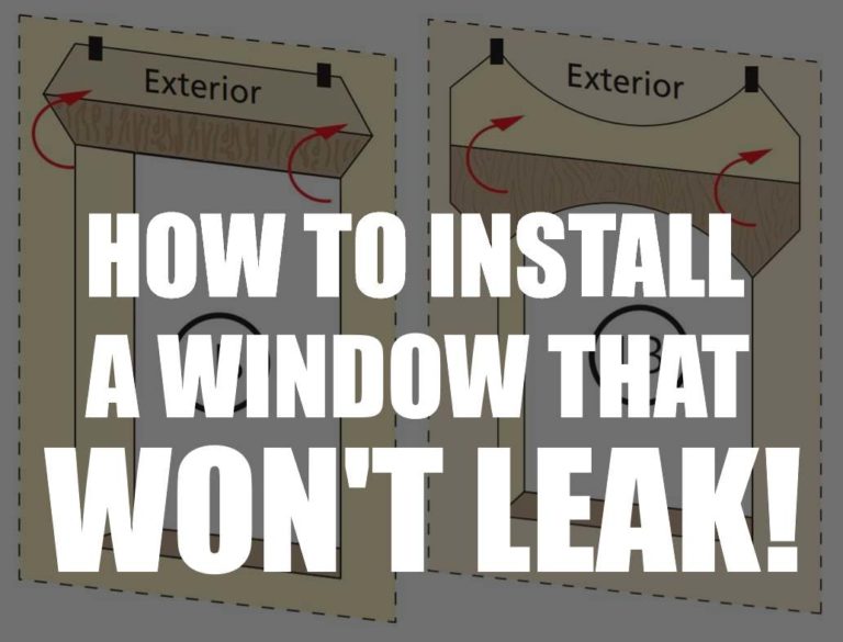 How to Install A Window That Will Not Leak in 6 Steps