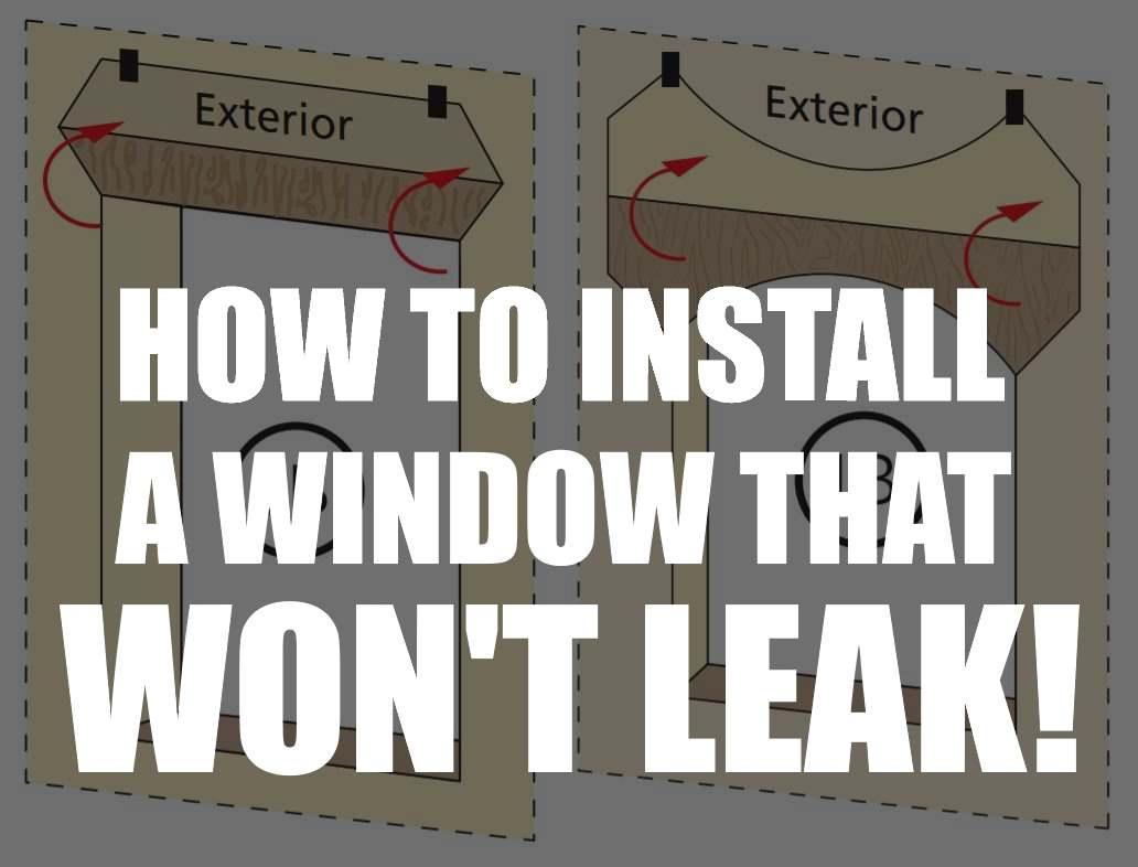 how to install a window that wont leak