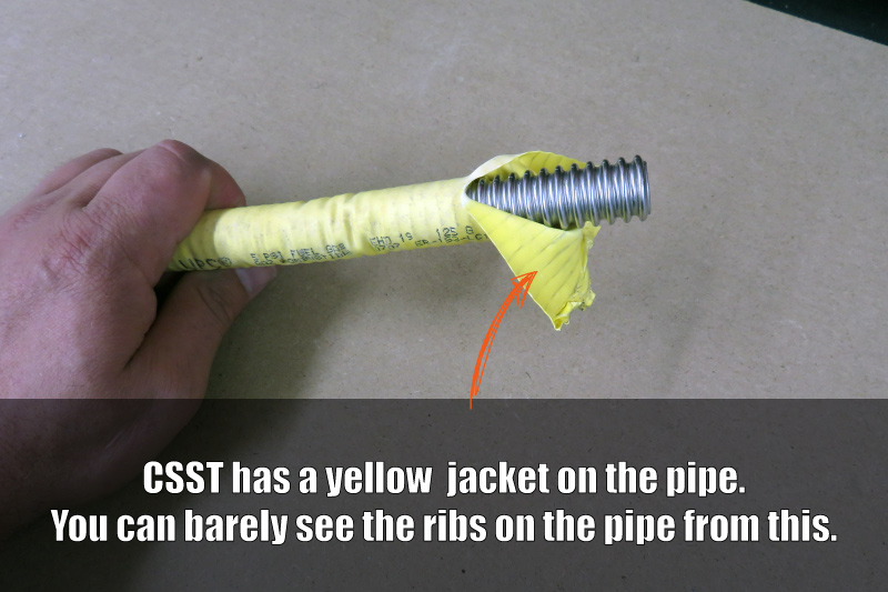How to identify CSST Gas Pipe