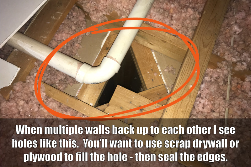 big attic holes need to be filled