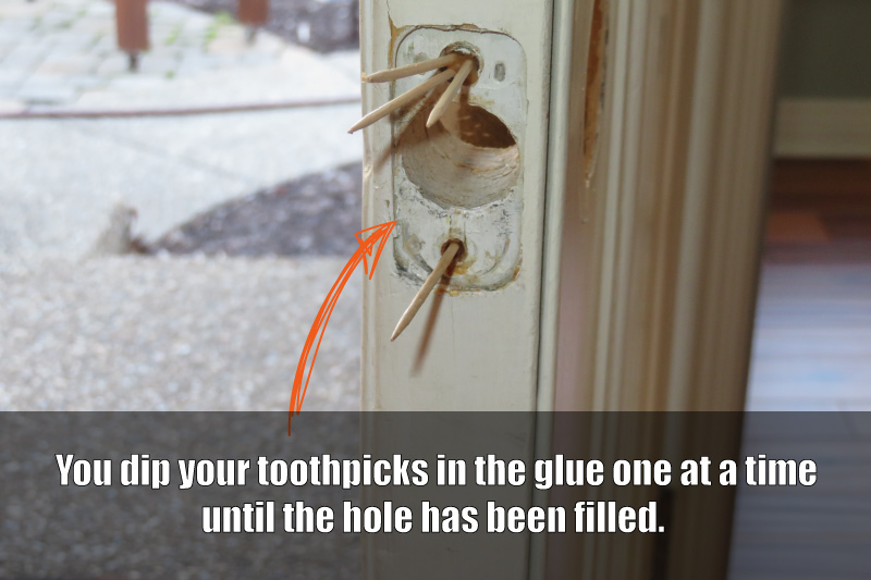 toothpick filler for loose screws