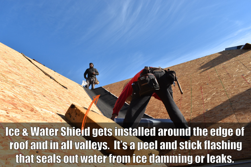 Ice and Water Shield Install on New Roof