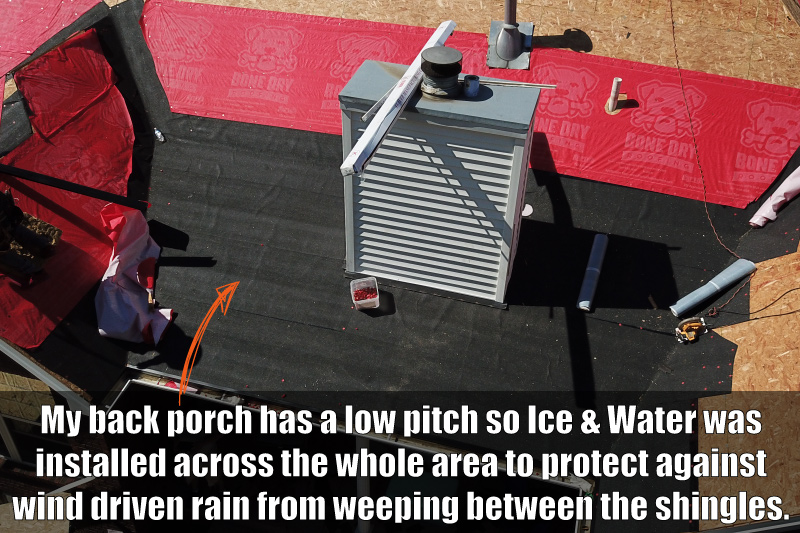 Low slope Roof Gets Ice & Water Shield