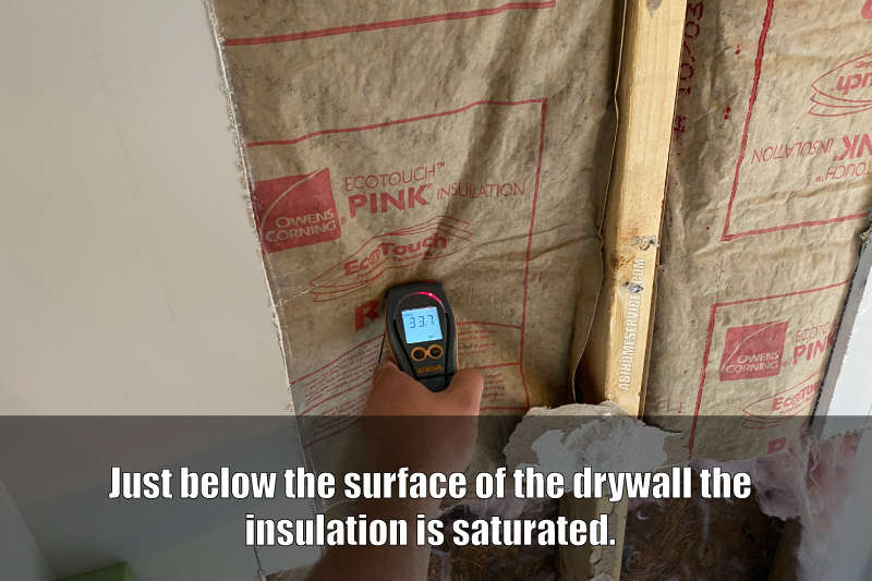Wet Wall Insulation from Leaking Stone Veneer