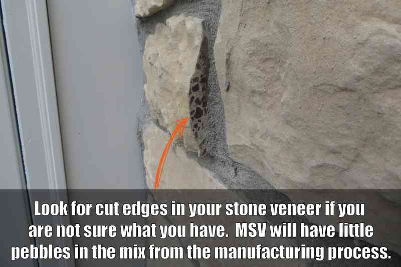 How to identify manufactured stone veneer