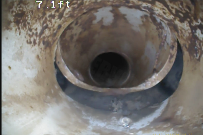 broken sewer pipe