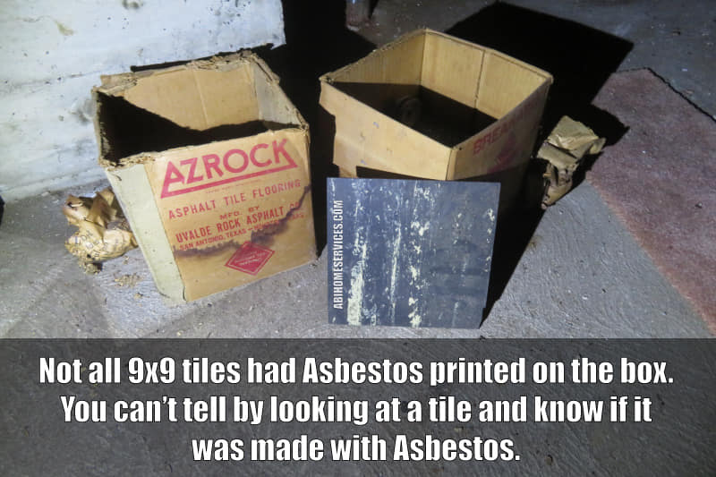 Old Asbestos Floor Tiles