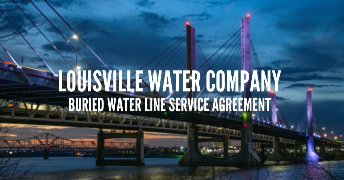 Louisville Water Buried Water Line