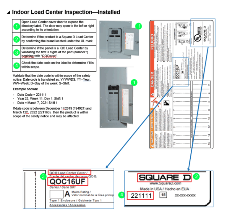 Square D Panel Recall 1.4 Million Electrical Panels