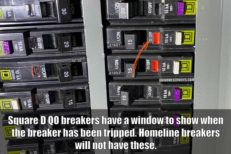 Square D QO Breakers Window